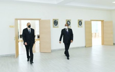 Prezident Balakəndə Uşaq İncəsənət Məktəbinin yeni binasının açılışında - YENİLƏNİB + FOTO