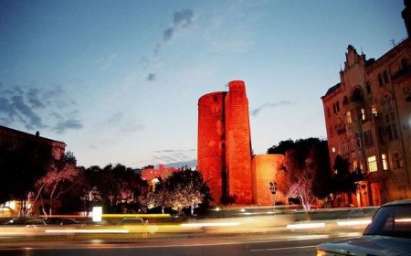 Olimpiya Stadionu və “Qız Qalası” qırmızı rənglə işıqlandırılacaq - FOTO