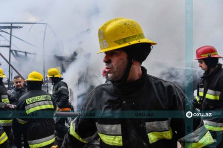 Bakıda daha bir yanğın olub: Zəhərlənən var