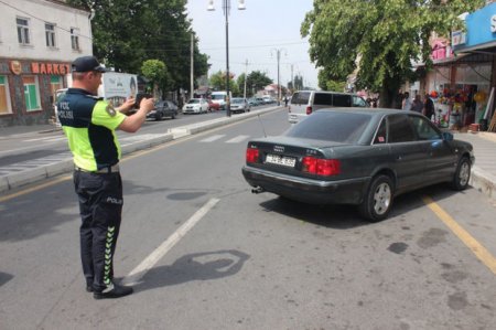 Qaxda qaydalara riayət etməyən sürücülər barəsində inzibati tədbir görülüb - FOTO