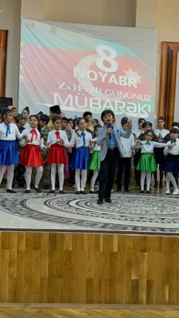 Bakı şəhəri 158 nömrəli tam orta məktəbdə 8 Noyabr Zəfər Gününə həsr olunmuş "Milli qürurumuzun Zəfəri" adlı möhtəşəm tədbir keçirildi