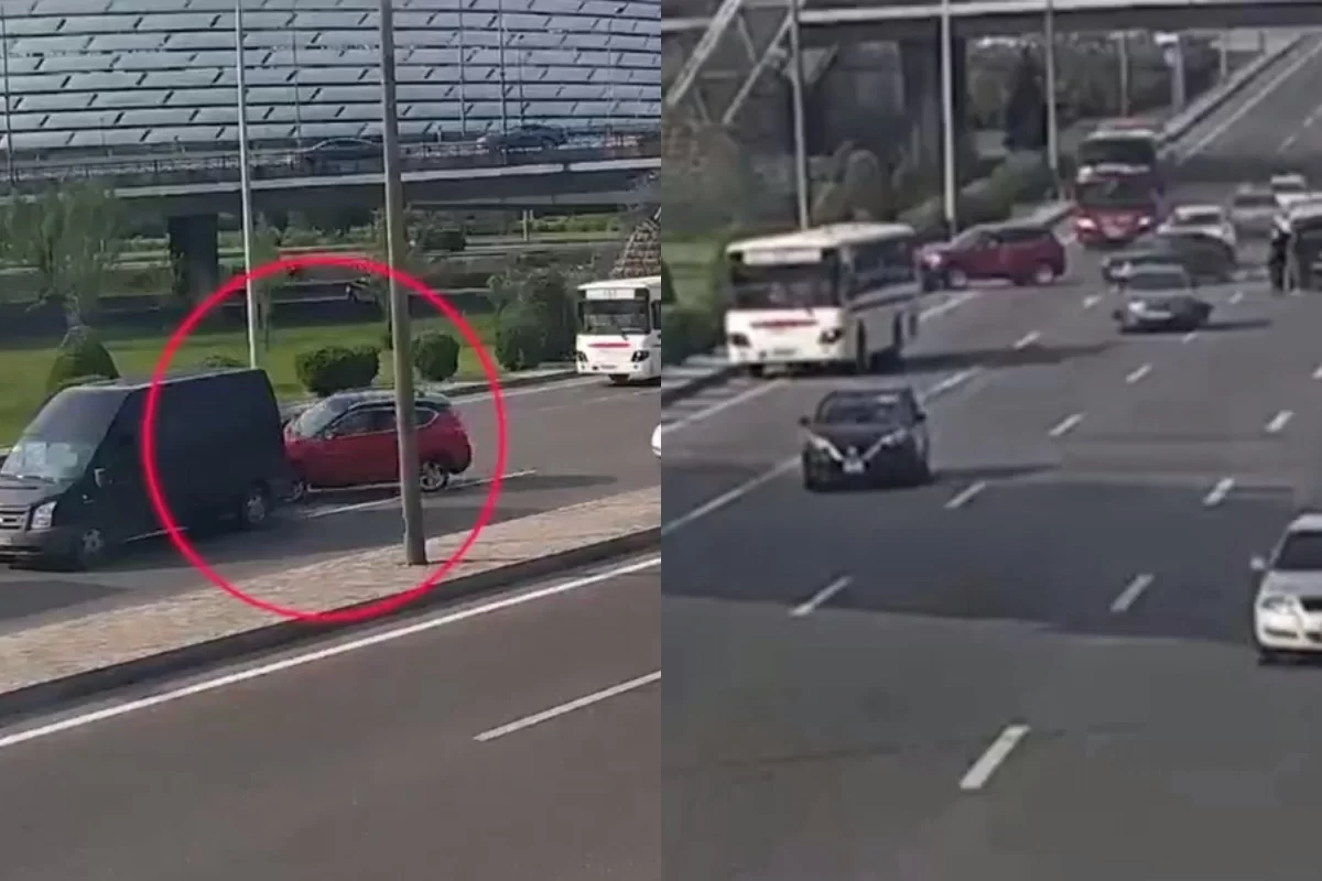 Bakıda nasaz avtomobil zəncirvari qəzaya səbəb oldu - ANBAAN VİDEO